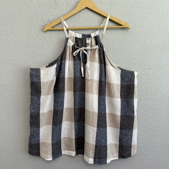 Old Navy Tops - Old Navy Linen Cotton‎ Sleeveless Top Size XXL EUC